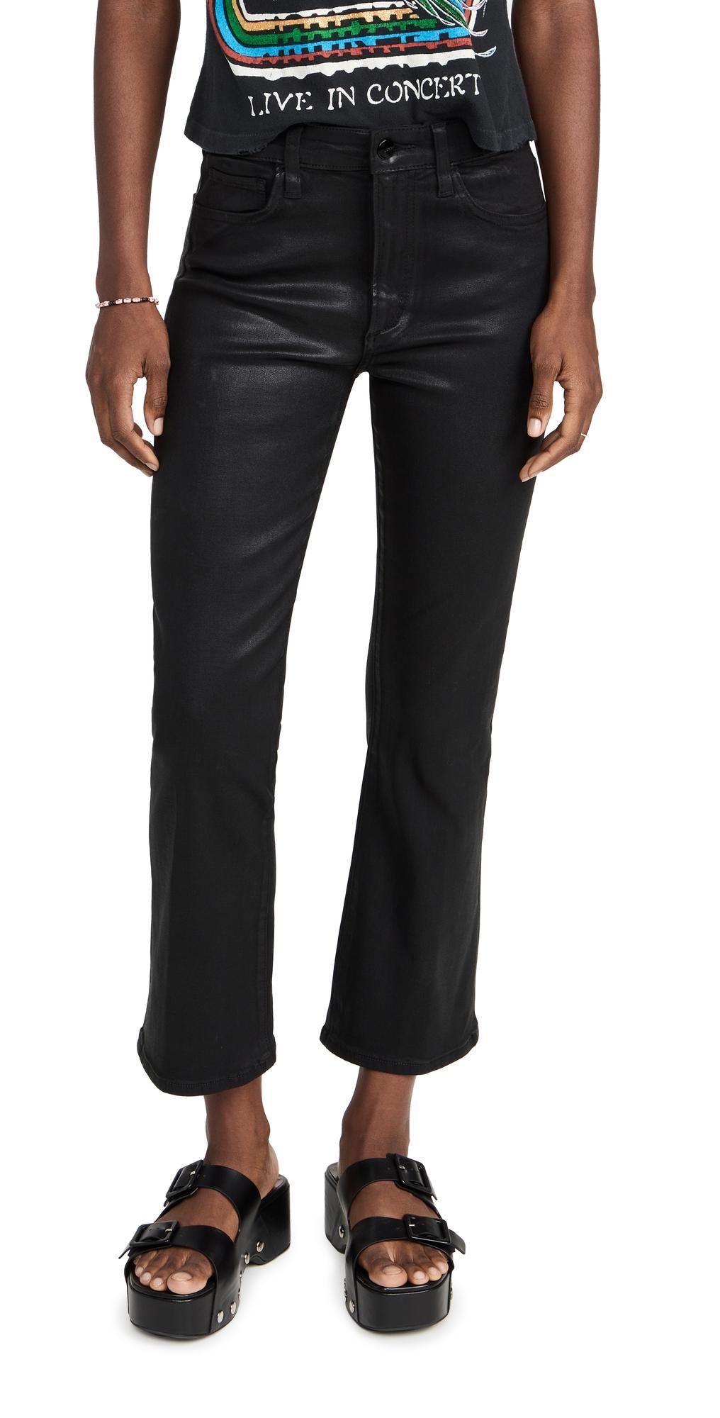Joes Jeans The Callie High Rise Coated Jeans in Black Product Image