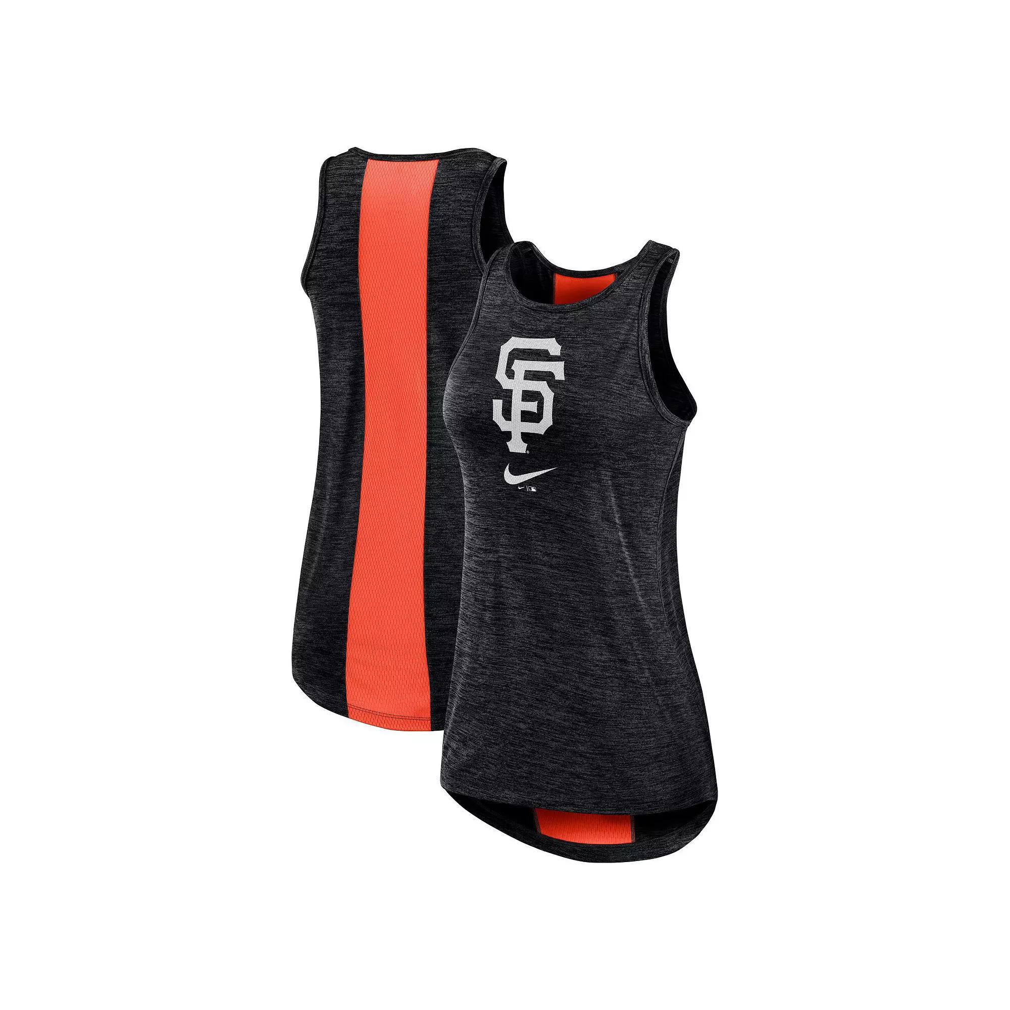 Women's Nike Black San Francisco Giants Right Mix High Neck Tank Top, Size: XS Product Image