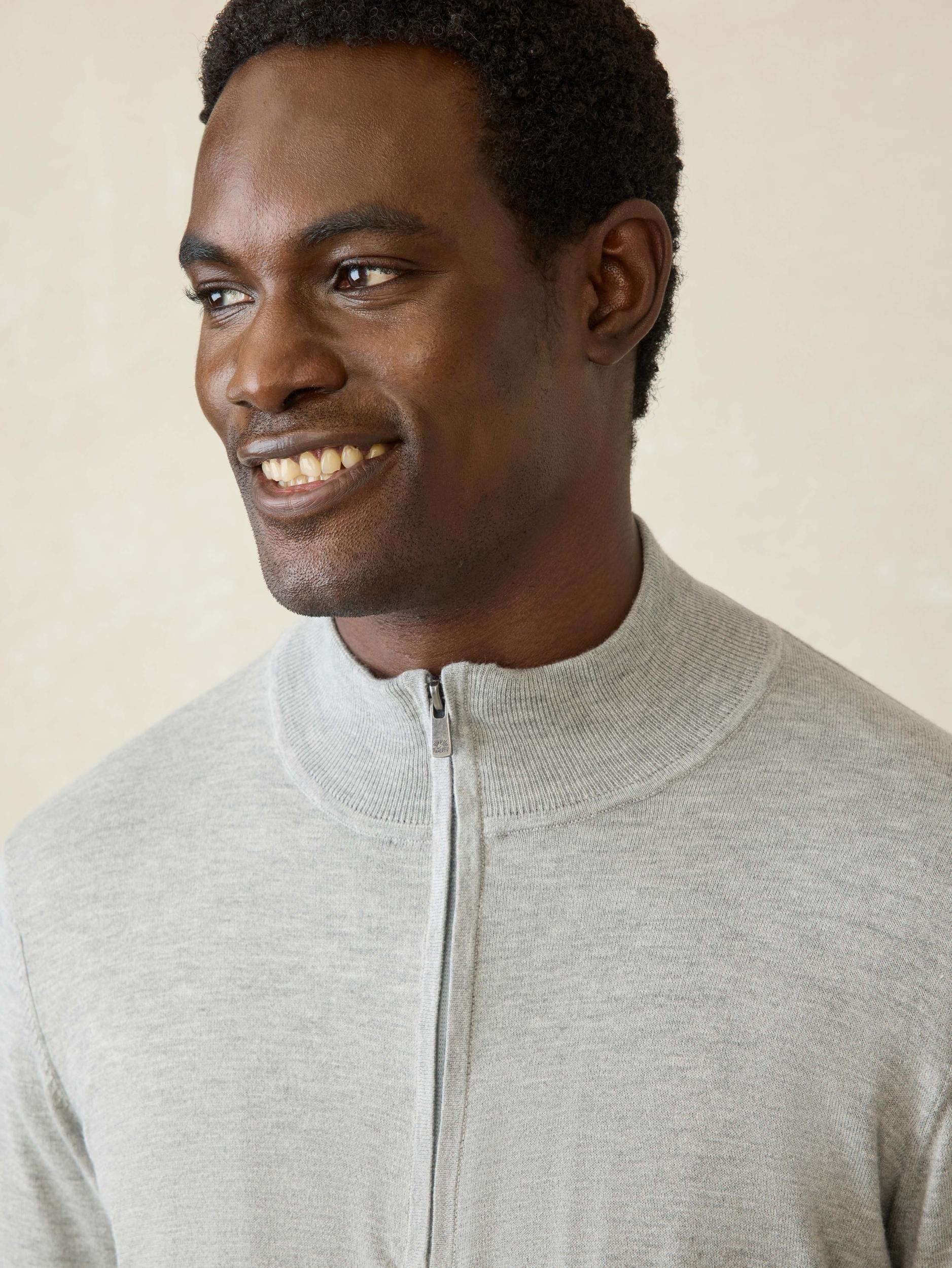 Movement™ Quarter Zip Sweater - Mineral Grey Heather Male Product Image