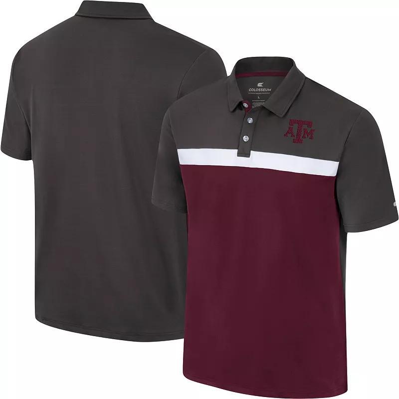 Mens Colosseum Charcoal Auburn Tigers Two Yutes Polo Product Image