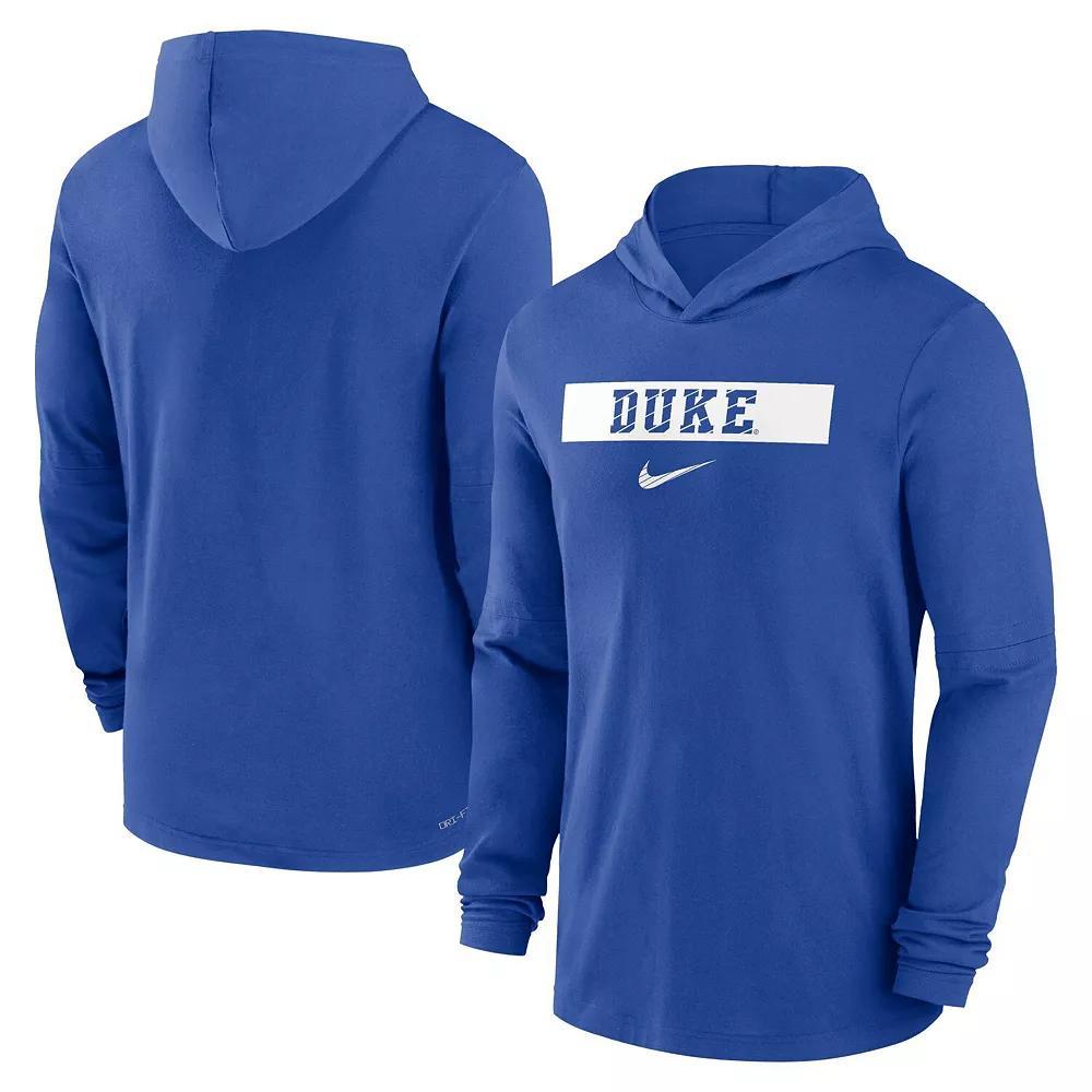 Mens Nike LSU Tigers Sideline Hoodie Performance Long Sleeve T-Shirt Product Image