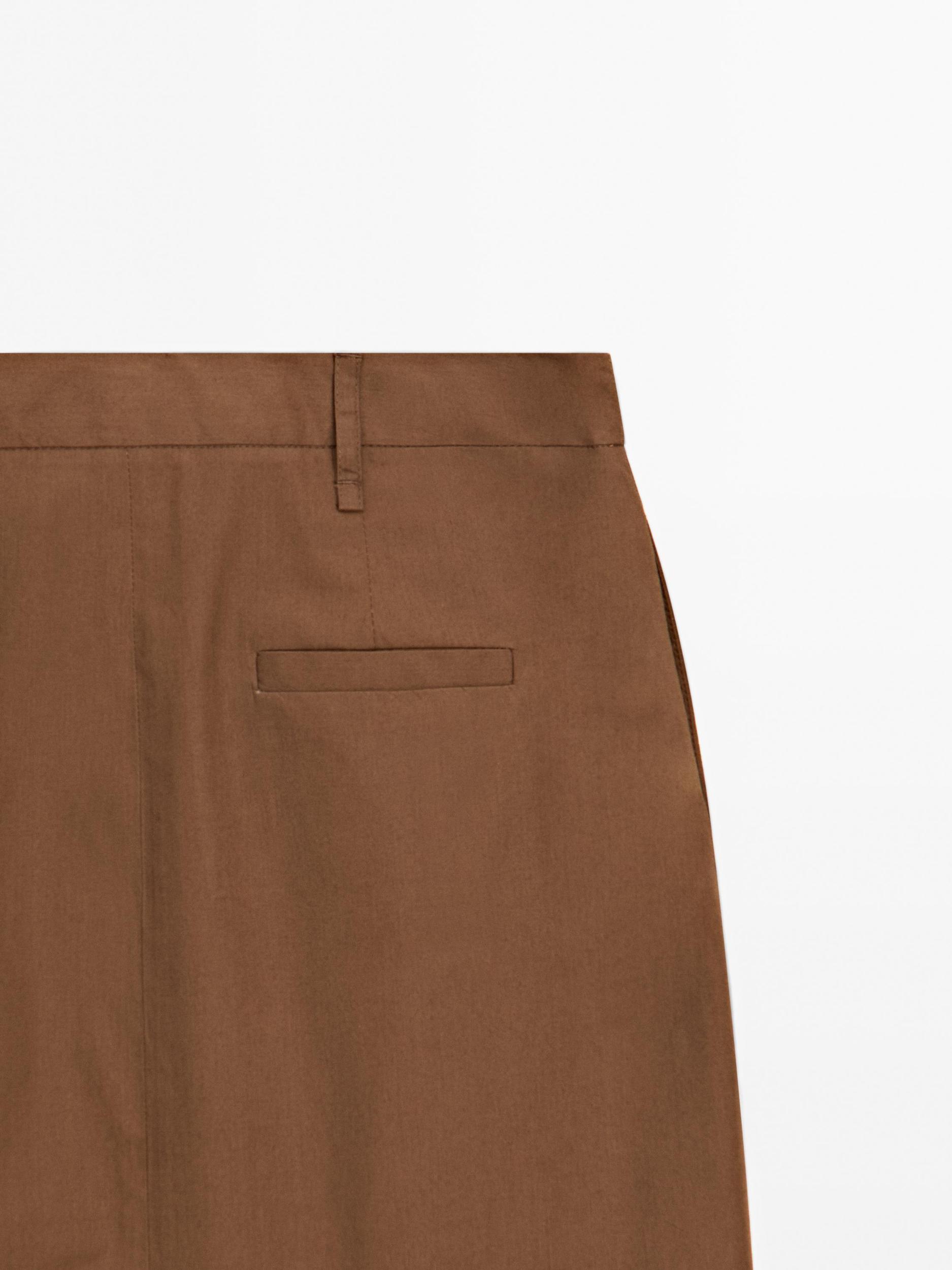 Midi skirt with waist detail Product Image