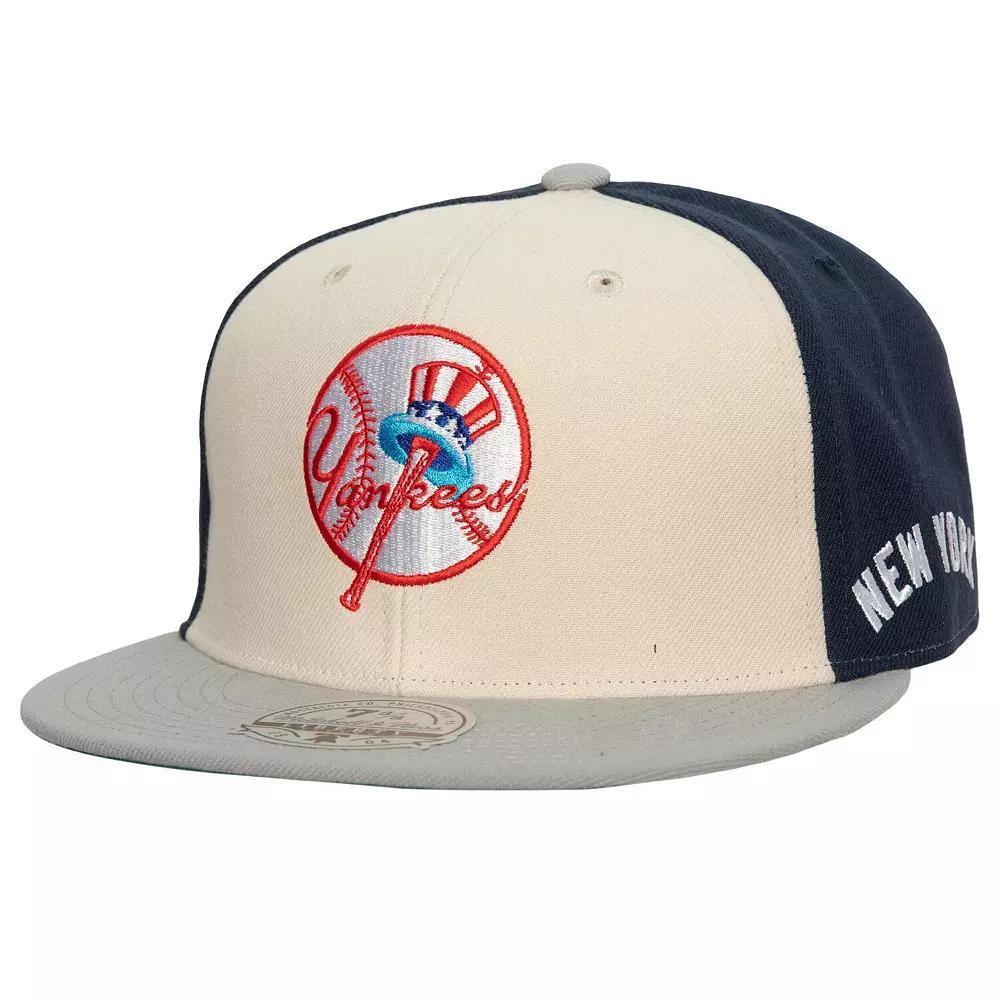 Men's Mitchell & Ness Cream/Gray New York Yankees Yankee Stadium 50th Anniversary Homefield Fitted Hat, Size: 8, Beige Product Image