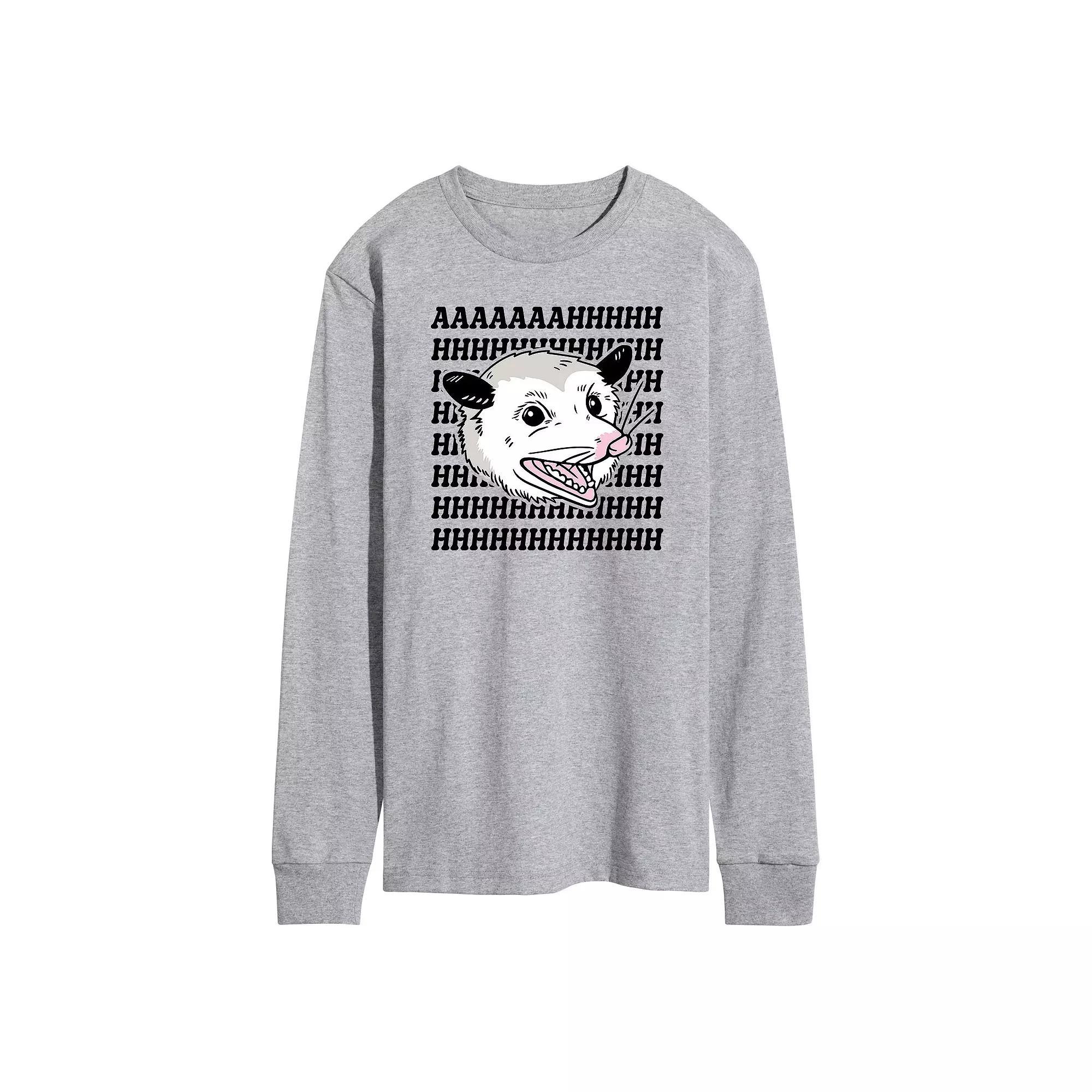 Mens Screaming Possum Long Sleeve Tee Product Image