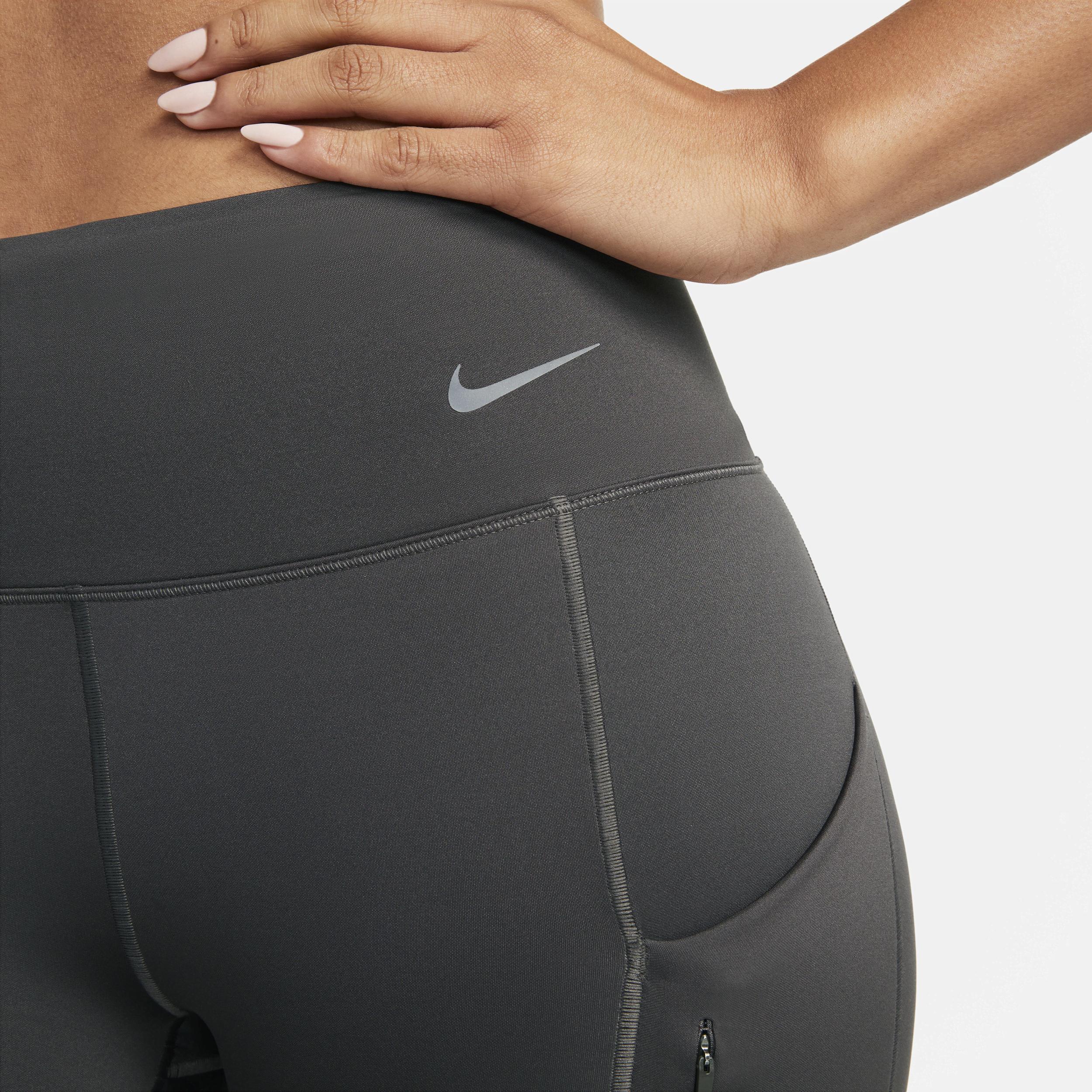Nike Womens Go Firm-Support Mid-Rise Cropped Leggings with Pockets Product Image