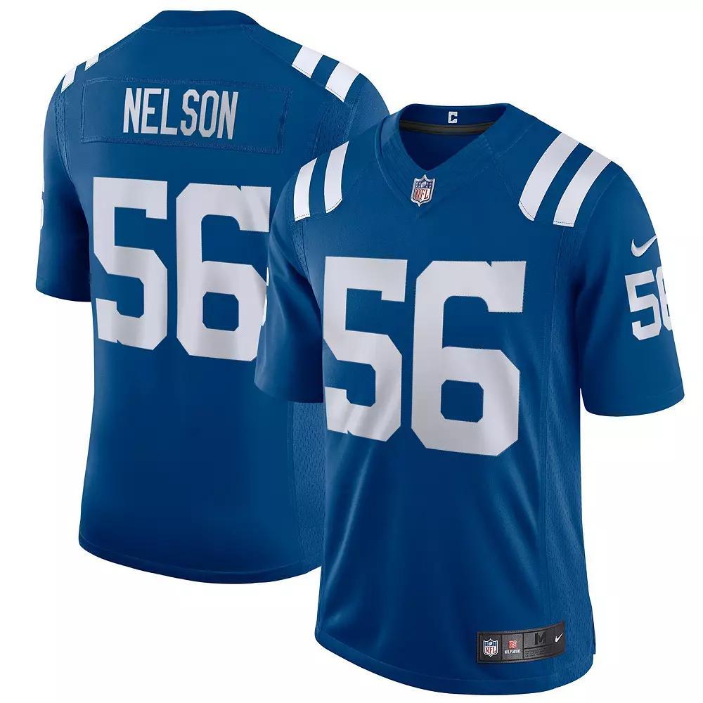 Men's Nike Quenton Nelson Royal Indianapolis Colts Vapor Limited Jersey, Size: Medium, Blue Product Image