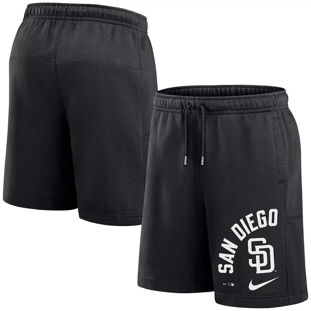 Men's Nike Black San Diego Padres Arched Kicker Shorts, Size: Large Product Image