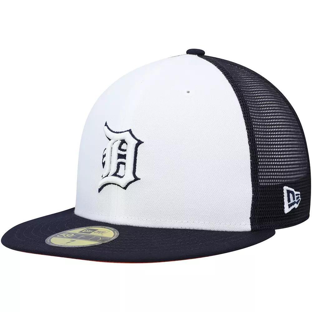Men's New Era White/Navy Detroit Tigers 2023 On-Field Batting Practice 59FIFTY Fitted Hat, Size: 7 1/8 Product Image