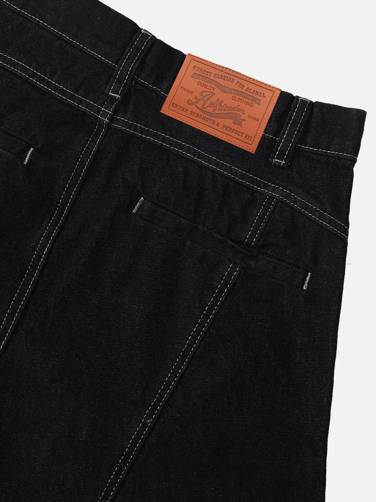 [Pre-Order] Aelfric Eden Wrinkle Seam Super Baggy Barrel Jeans Product Image