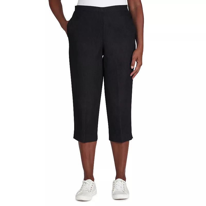 Women's Alfred Dunner Denim Capri Pants, Size: 14, White Product Image