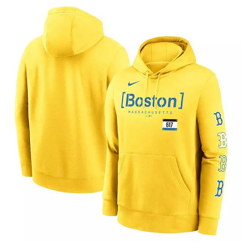 Mens Nike Boston Red Sox City Connect Club Pullover Hoodie Product Image
