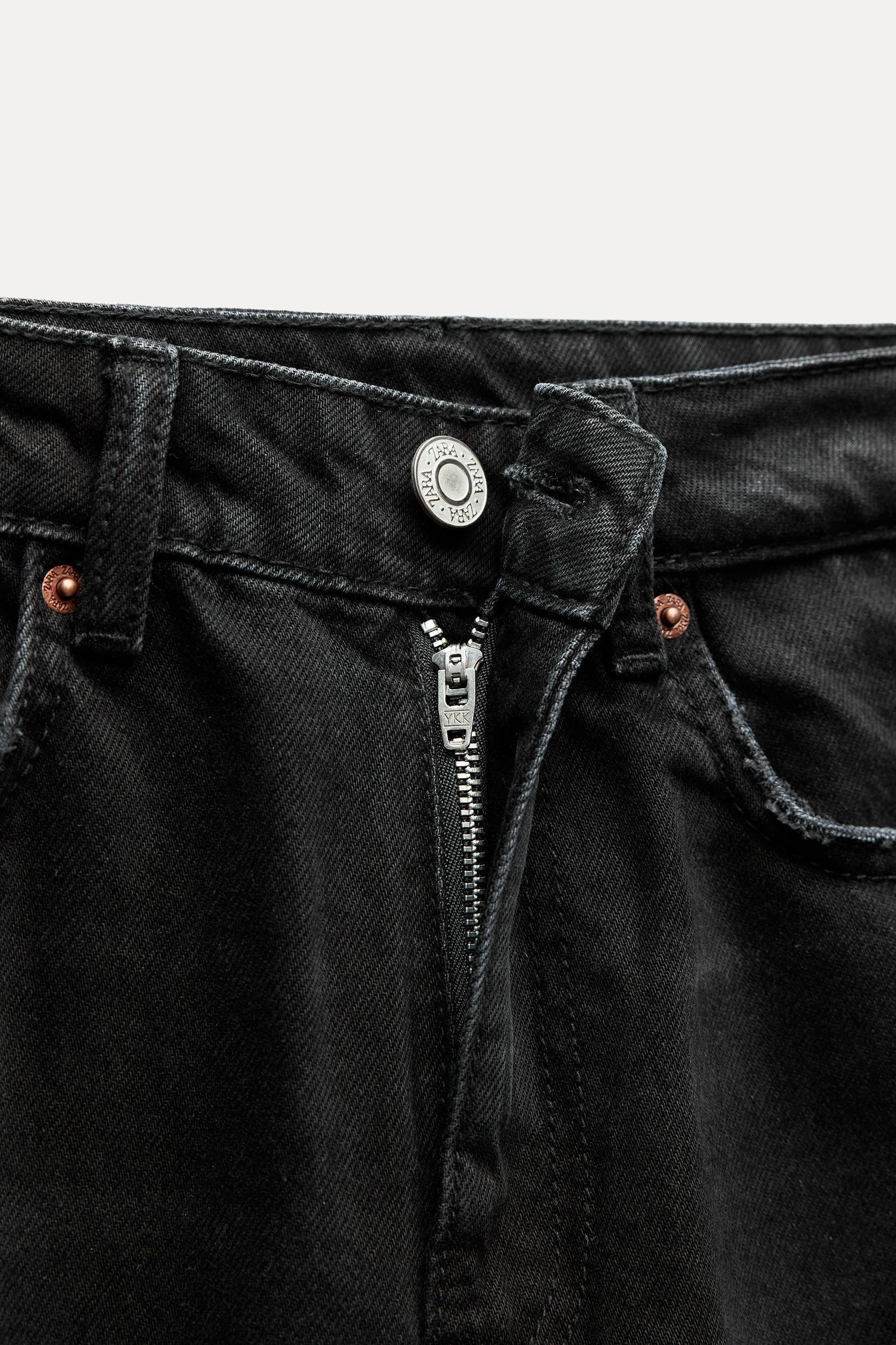 HIGH-WAISTED TRF MOM FIT JEANS Product Image