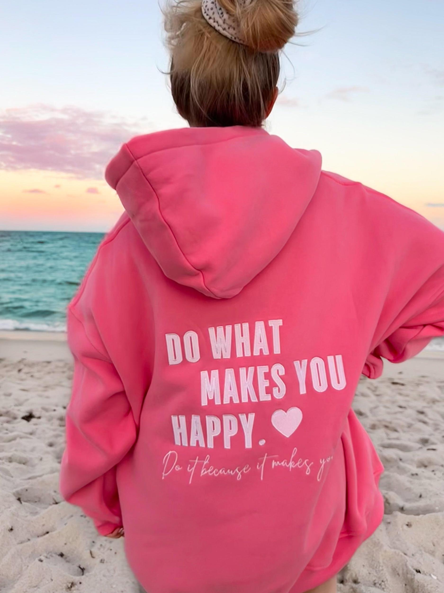 Hibiscus Do What Makes You Happy Hoodie Product Image