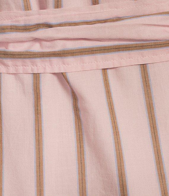 Lauren Ralph Lauren Georgette V-Neck Long Sleeve A-Line Dress Product Image