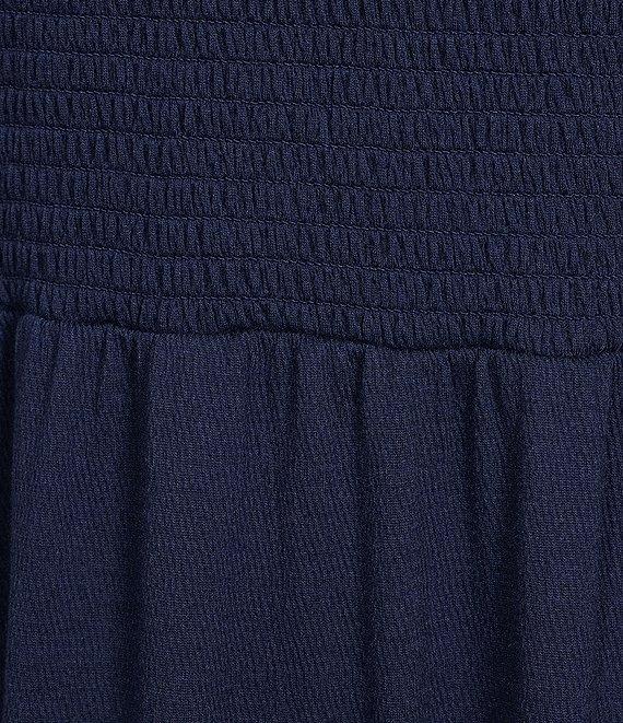 Nurture by Westbound Long Sleeve Smocked Bodice Midi Dress Product Image