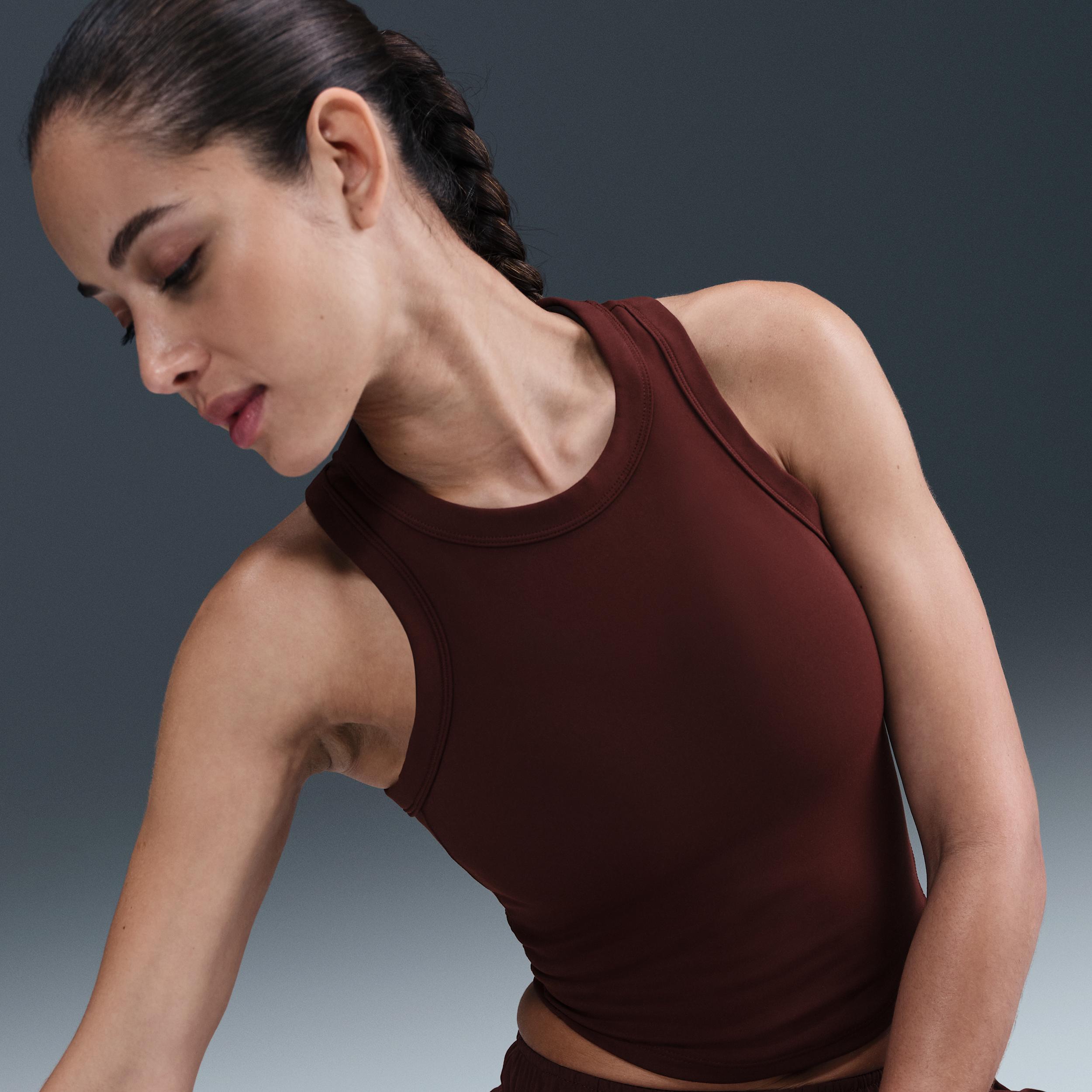 Nike Women's One Fitted Dri-FIT Cropped Tank Top Product Image
