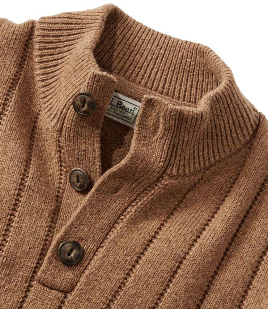 Men's Riverton Wool/Cotton Sweater, Mockneck Product Image