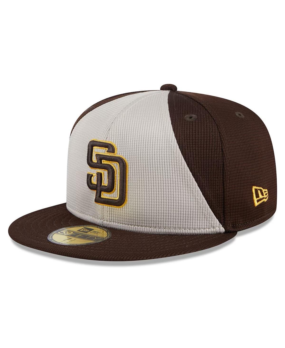 Men's New Era  Brown San Diego Padres 2024 Batting Practice 59FIFTY Fitted Hat, Size: 7 1/8 Product Image