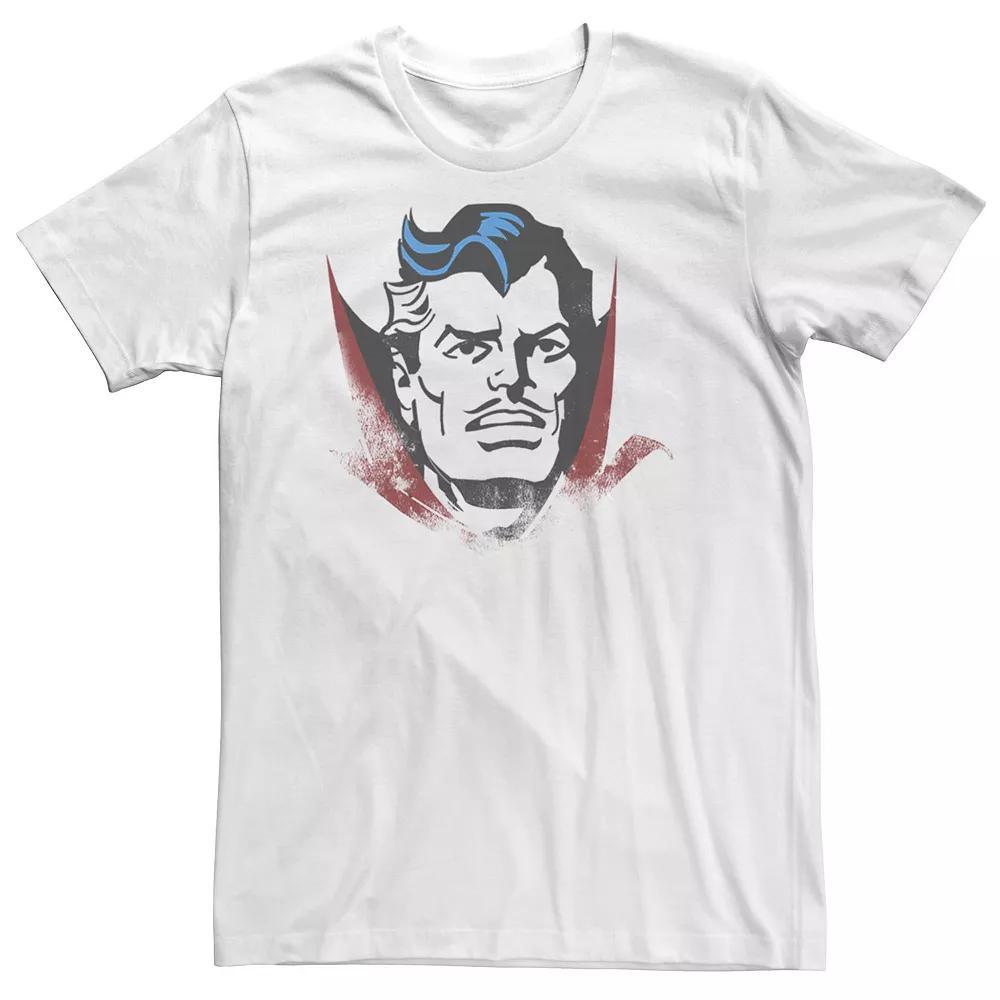 Men's Marvel Doctor Strange Classic Retro Comic Big Head Tee, Size: XL, White Product Image