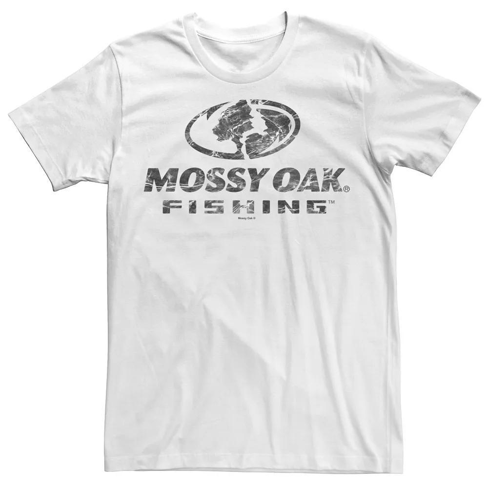 Men's Mossy Oak Fishing Water Surface Logo Tee, Size: Large, White Product Image