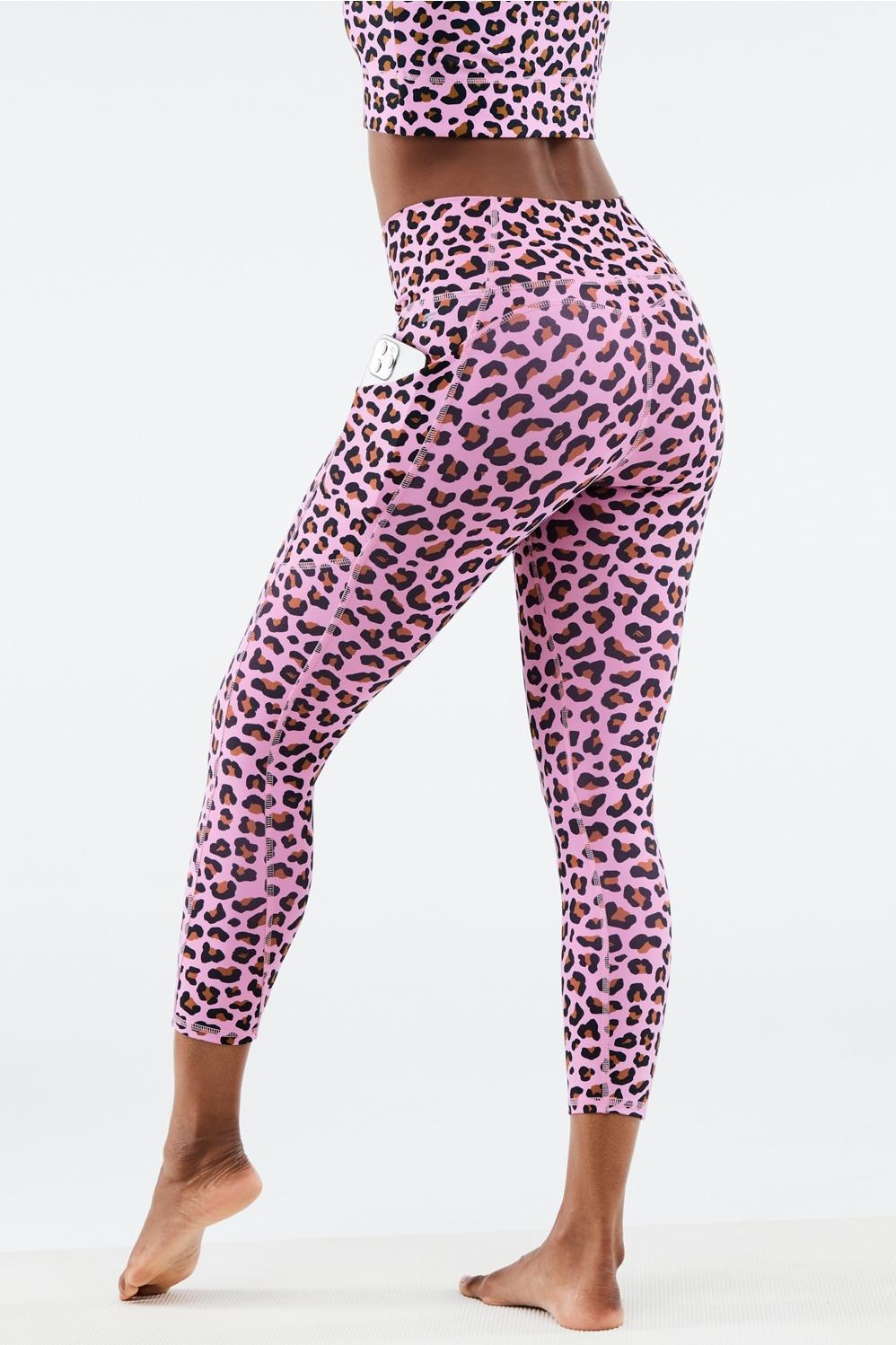 Fabletics Oasis High-Waisted Capri Womens pink Size XXS Product Image