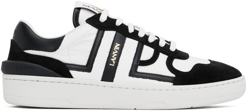 White & Black Clay Mesh Sneakers Product Image