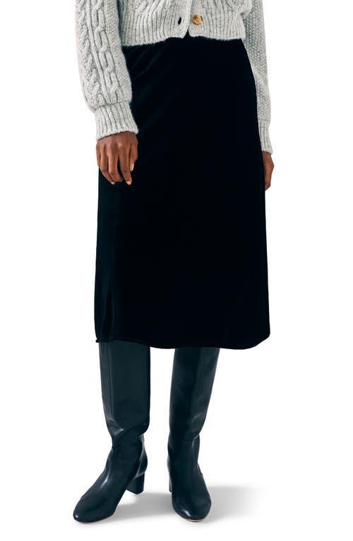 Faherty Stretch Silk Velvet Ina Skirt (Breen) Women's Skirt Product Image