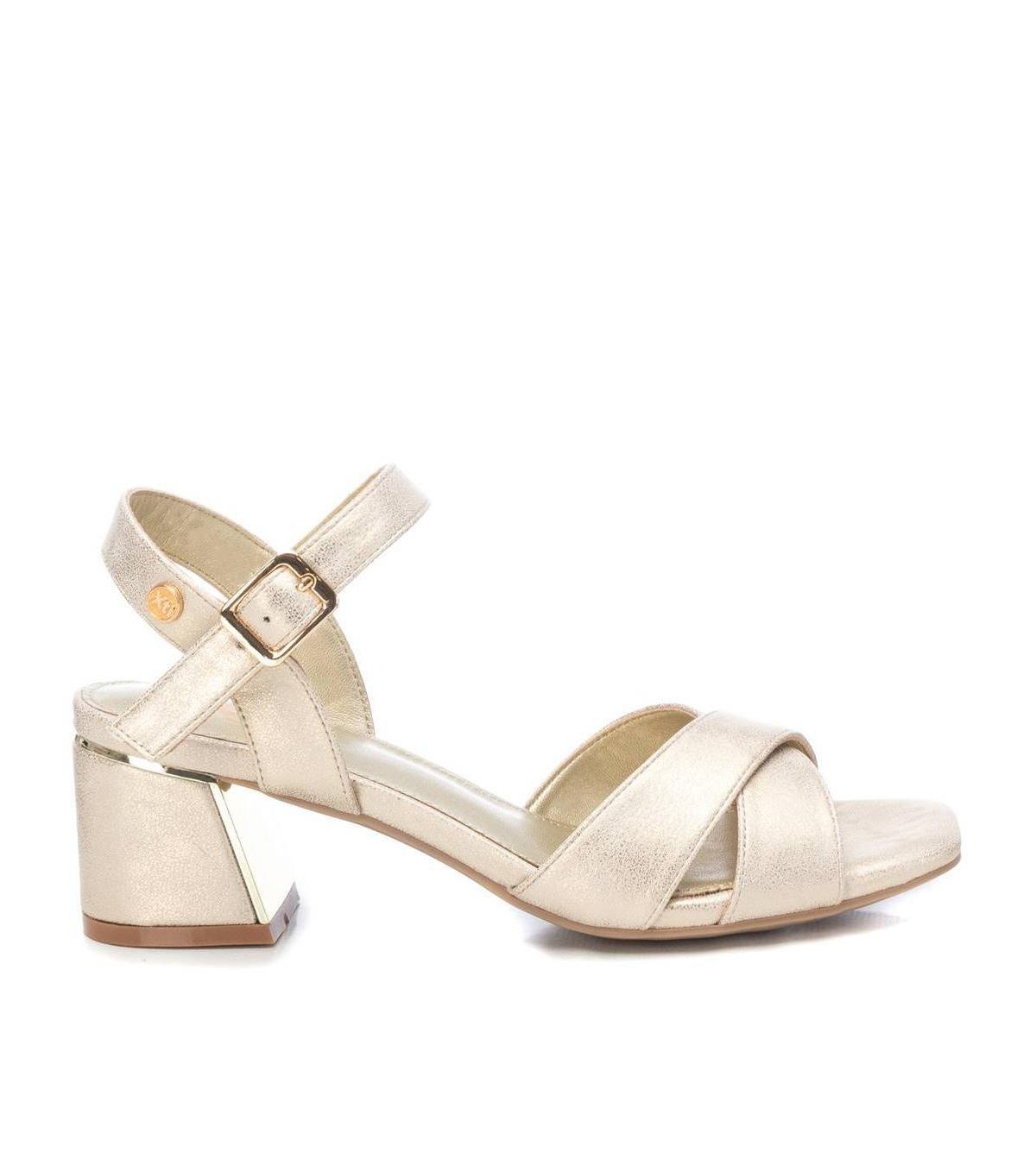 Xti Womens Block Heel Sandals By Xti Gold Product Image