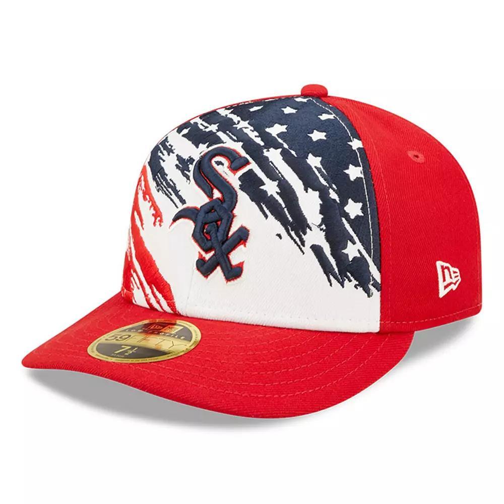 Men's New Era Red Chicago White Sox 2022 4th of July Low Profile 59FIFTY Fitted Hat, Size: 7 3/8 Product Image