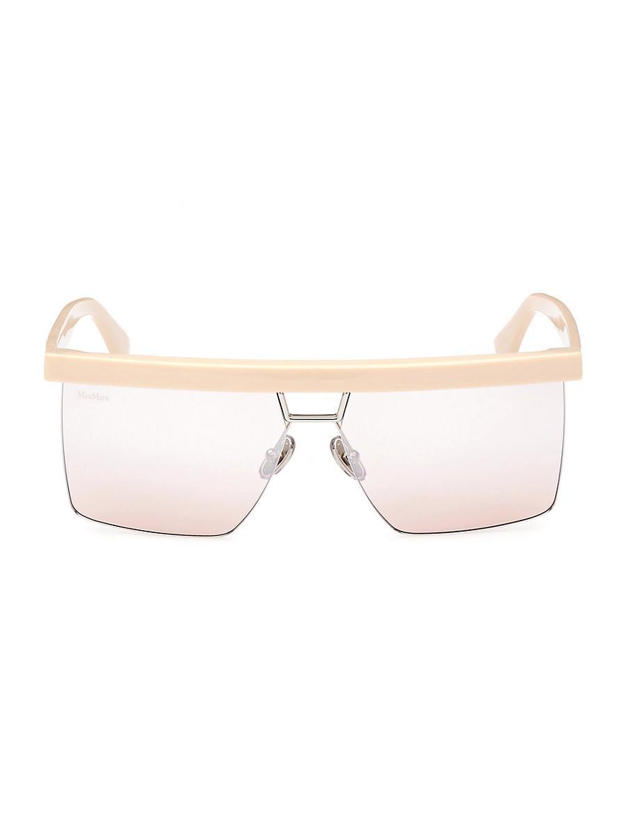 Womens Flat1 60MM Rectangular Sunglasses Product Image