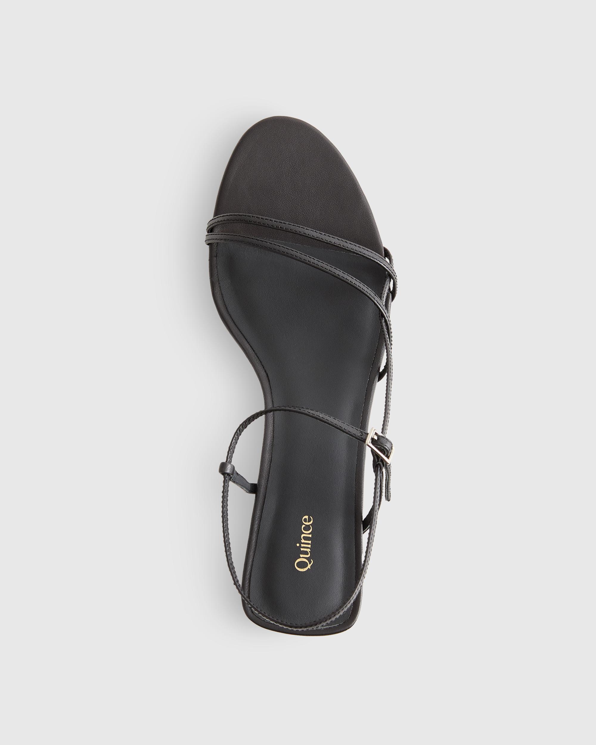 Quince | Women's Italian Leather 70mm Strappy Heel Product Image