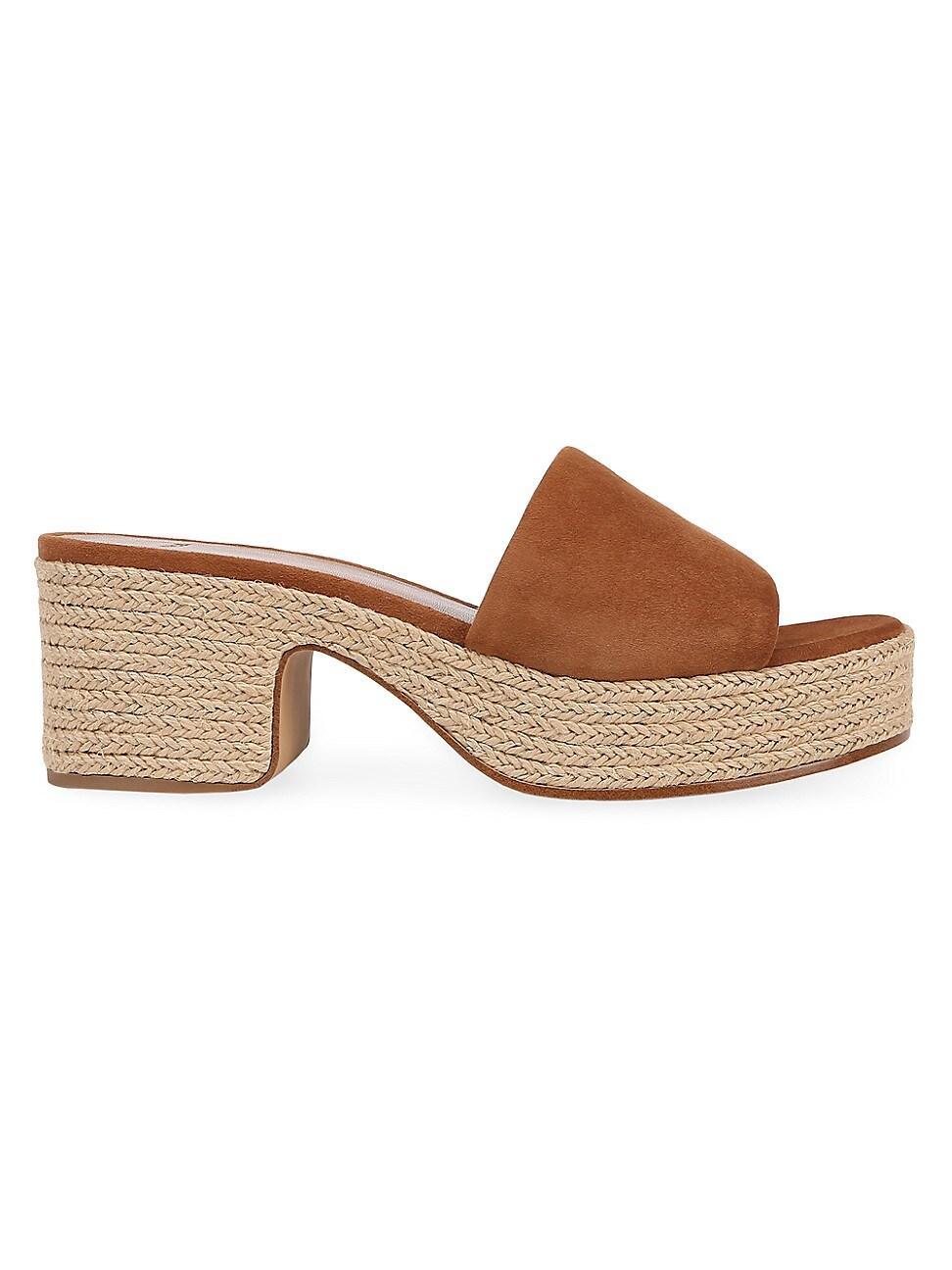 Margo Metallic Espadrille Slide Sandals Product Image