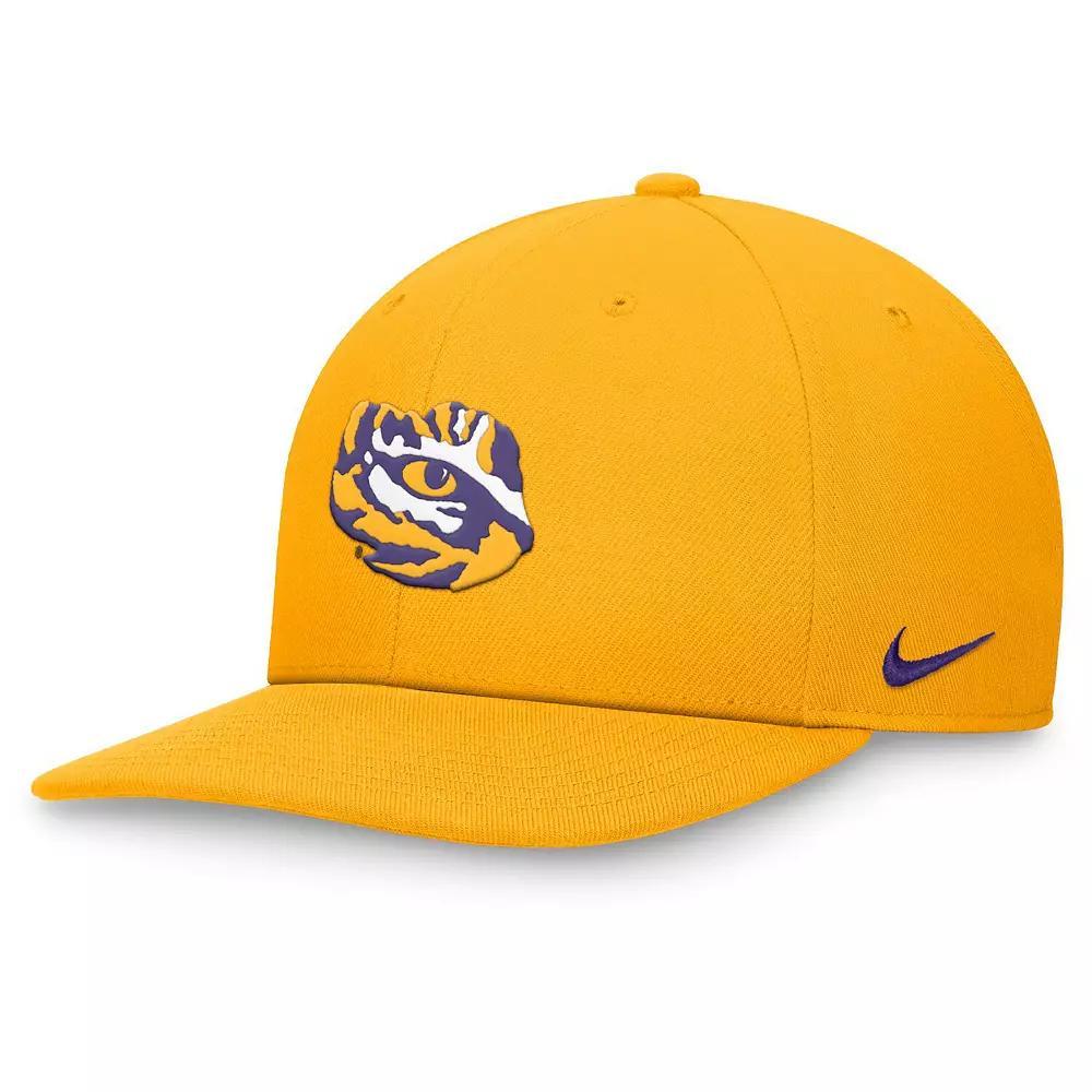 Men's Nike Gold LSU Tigers Primetime Pro Snapback��Hat, Size: Medium/Large Product Image