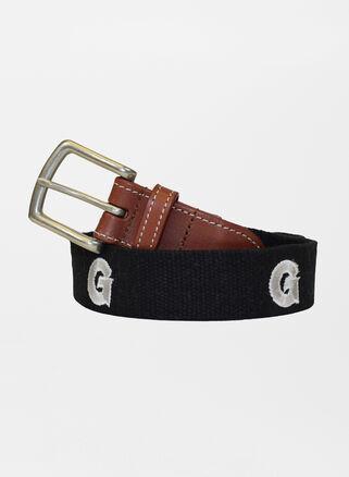 Peter Millar Mens Georgetown Belt | Color: Black | Size: 32 Product Image