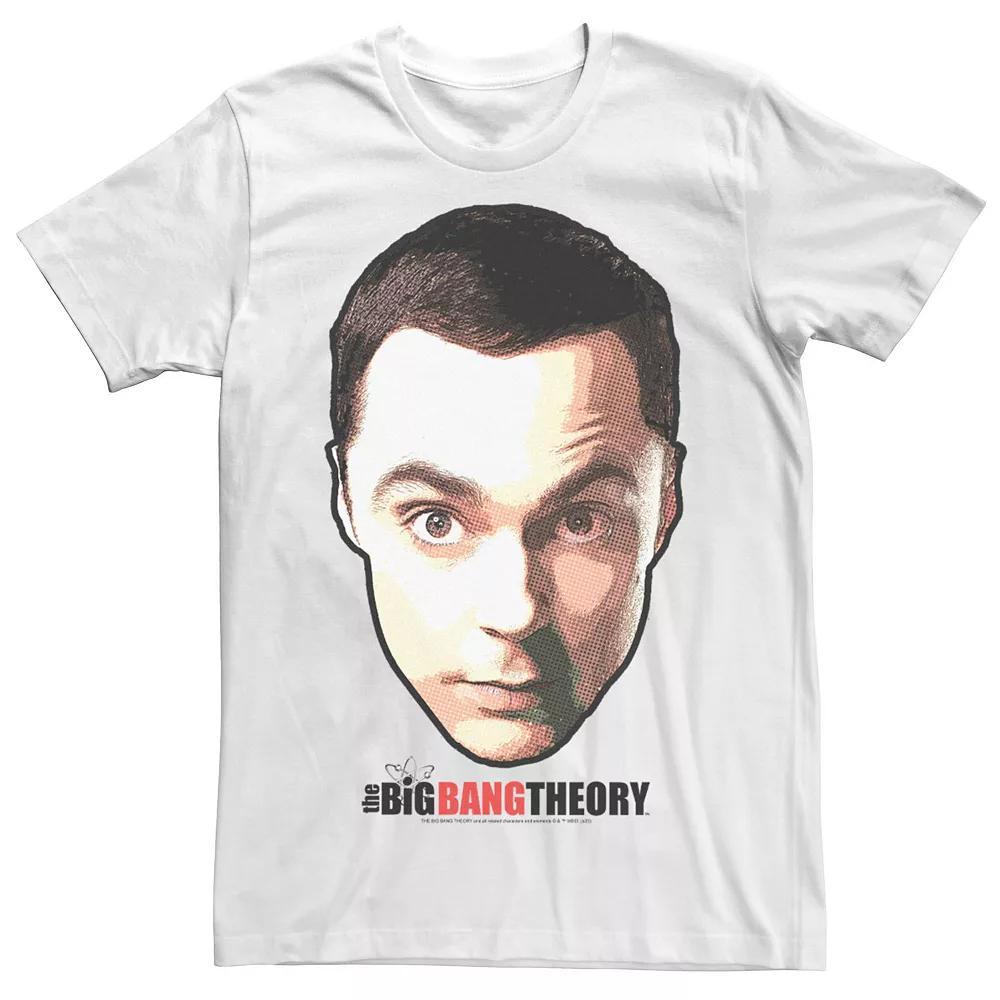 Men's The Big Bang Theory Sheldon Big Face Tee, Size: XXL, White Product Image