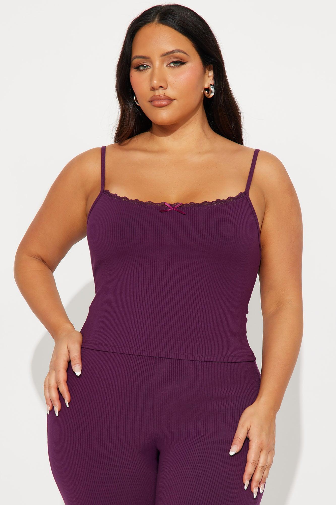 Stirling Snatched Capri Pant Set - Plum Product Image