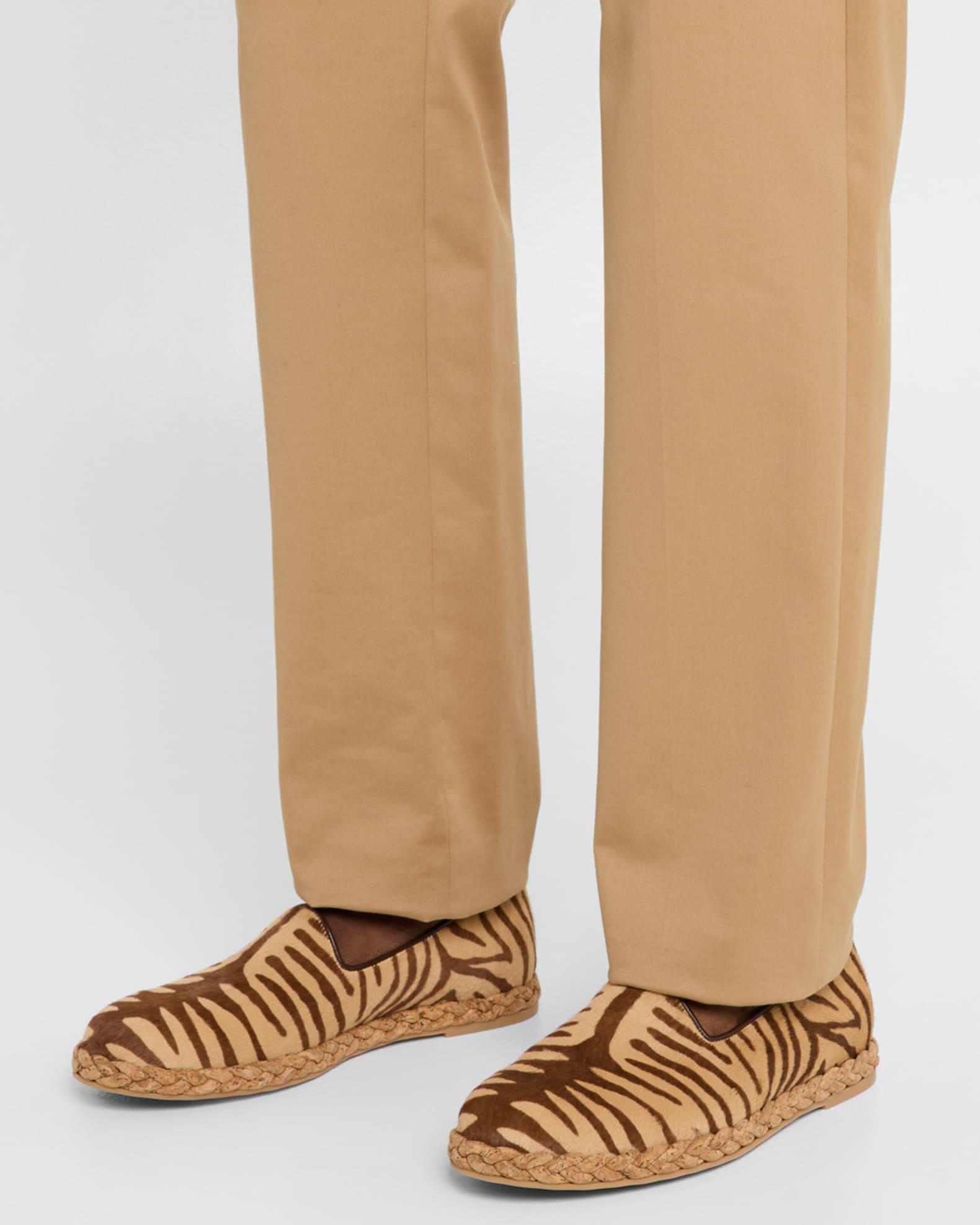 Men's Tiger Stripe Calf Hair Espadrilles Product Image