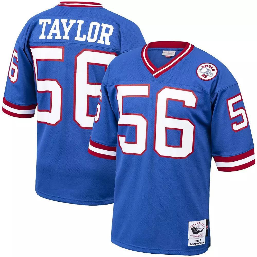 Men's Mitchell & Ness Lawrence Taylor Royal New York Giants 1986 Authentic Throwback Retired Player Jersey, Size: 52, Blue Product Image
