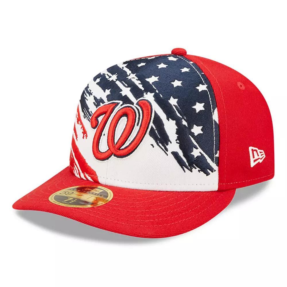 Men's New Era Red Washington Nationals 2022 4th of July Low Profile 59FIFTY Fitted Hat, Size: 7 7/8 Product Image
