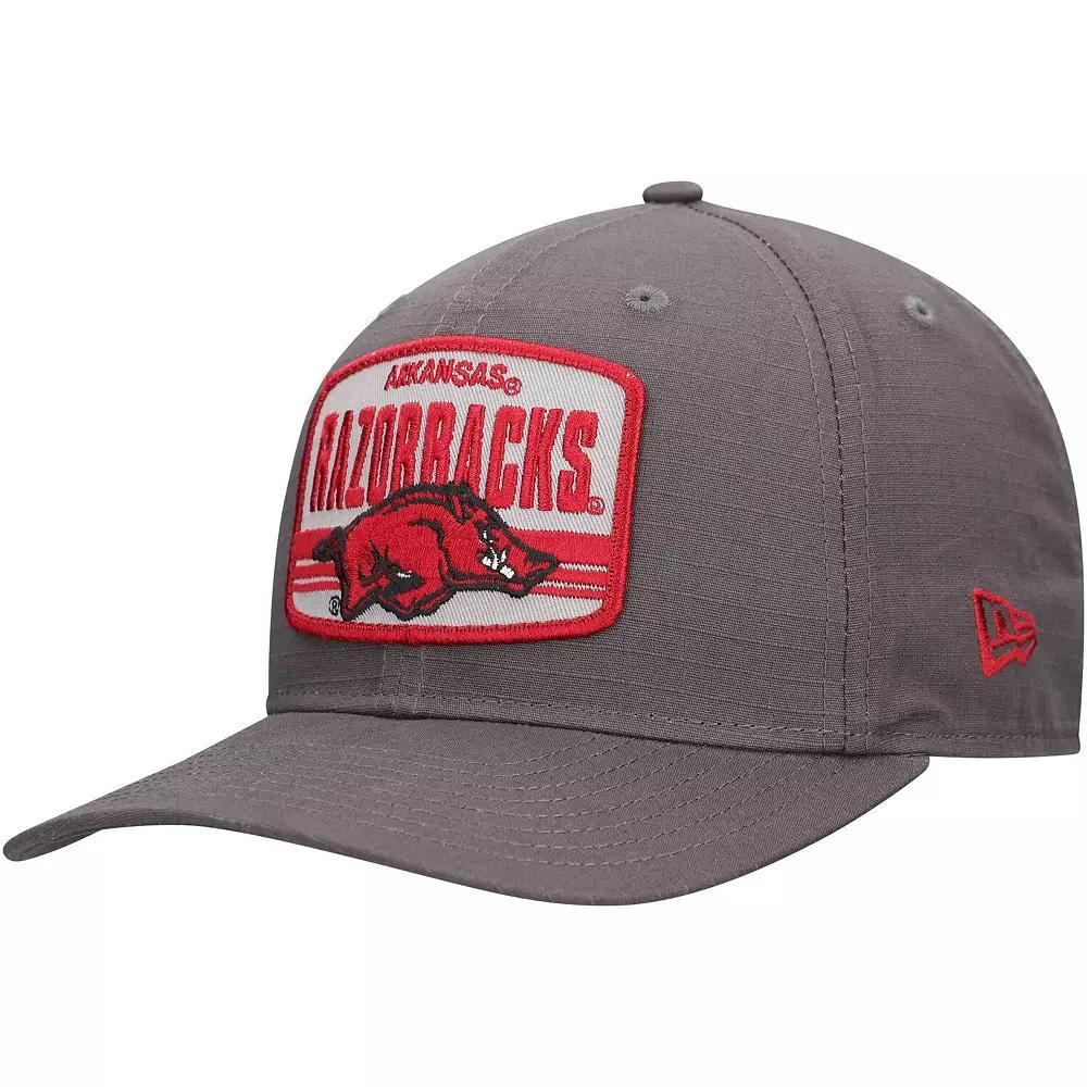 Men's New Era Charcoal Arkansas Razorbacks Team Elevated 9SEVENTY Adjustable Hat Product Image