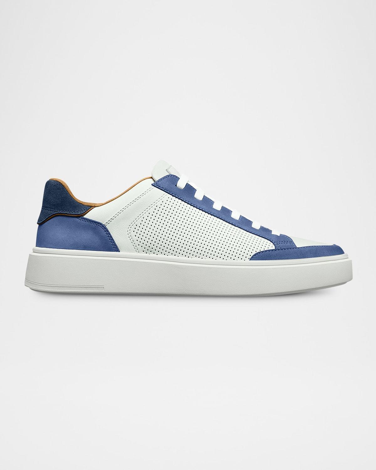 Mens Oliver Perforated Leather Slip-On Sneakers Product Image