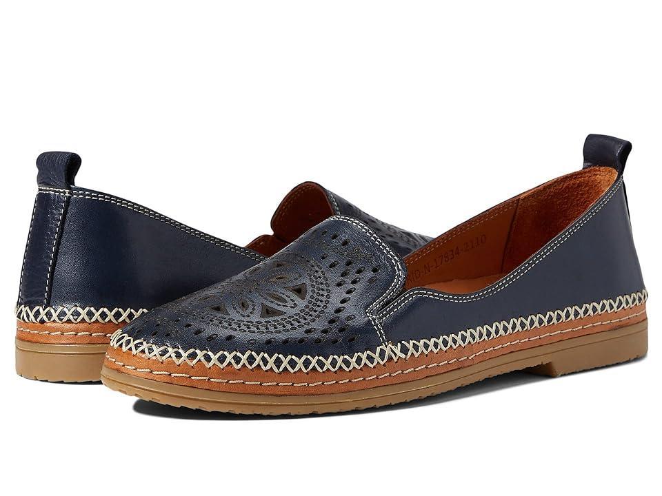 Spring Step Ingrid Women's Leather Loafers, Size: 36, Blue Product Image