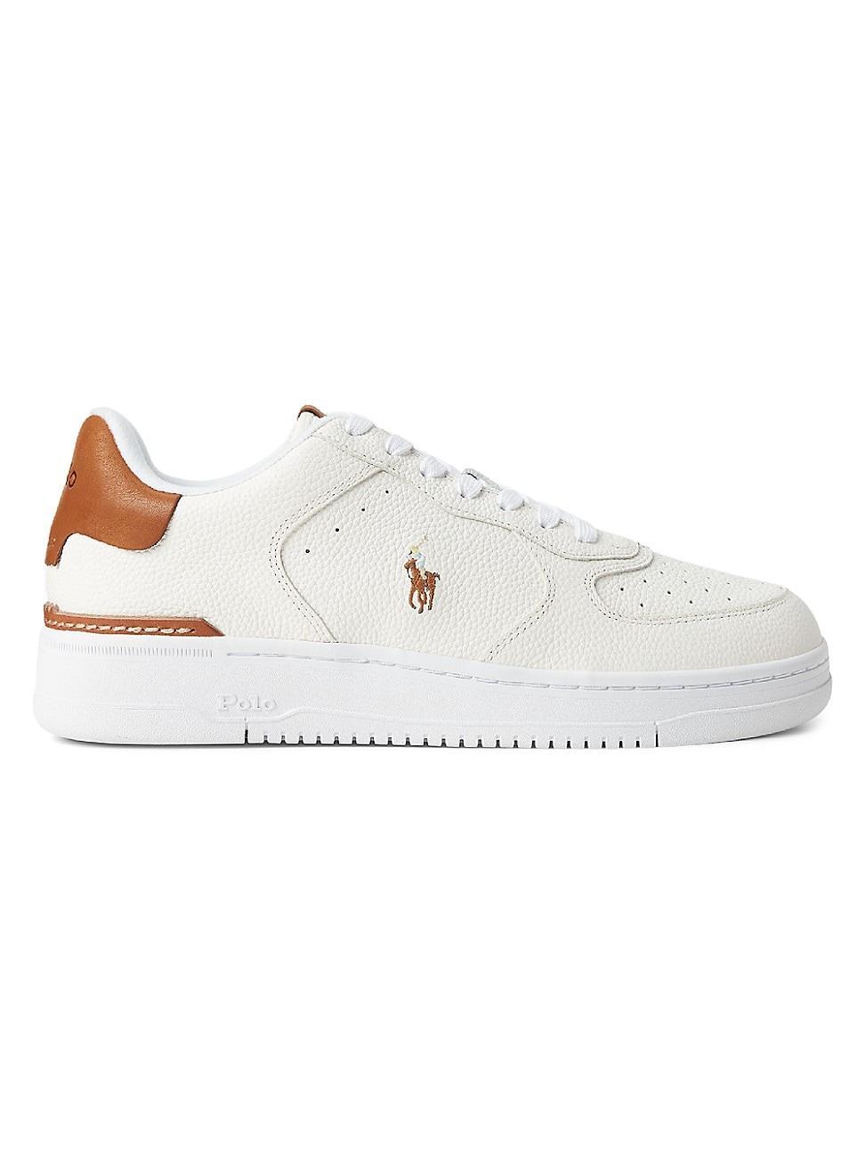 Polo Ralph Lauren Mens Masters Court Colorblock Sneakers Product Image