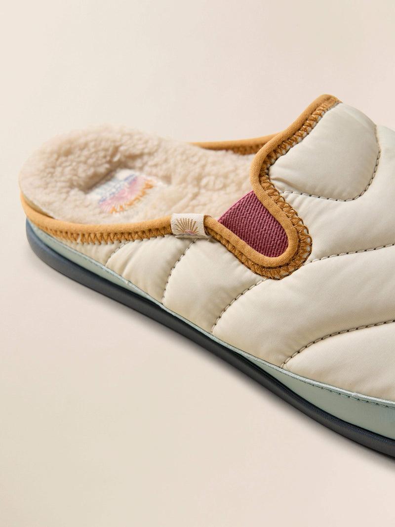 Faherty X Reef Women's Slipper Scuff - Ivory Product Image