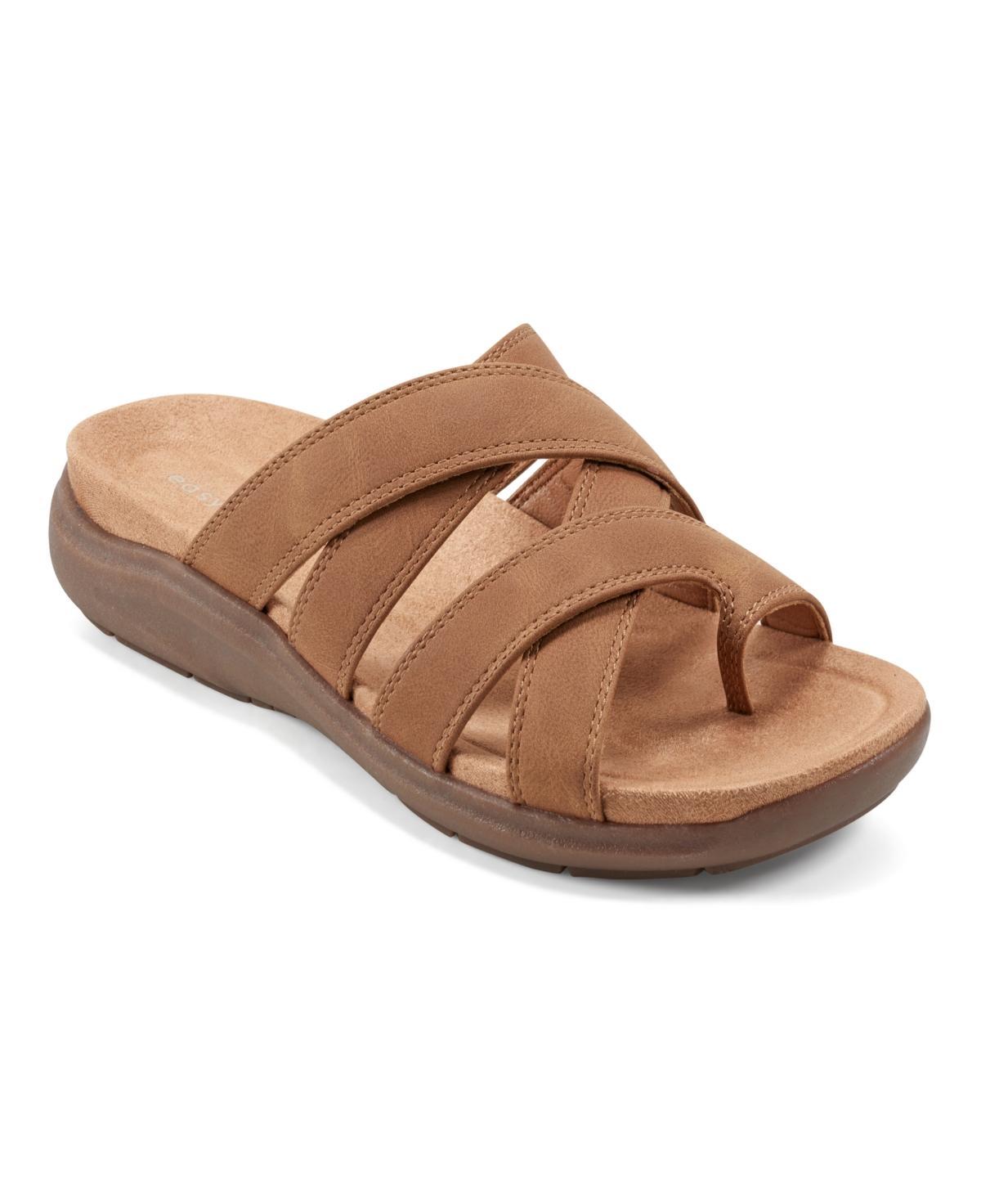 Easy Spirit Women's Westly Strappy Toe Loop Slide Sandals, Size: 7, Black Product Image