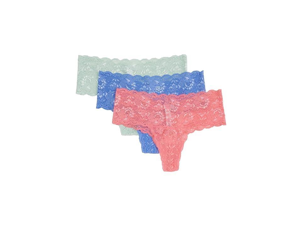 Cosabella Never Say Never Comfie Thongs 3-Pack (Ven Dusk Verde Umb Portf Bl) Women's Underwear Product Image