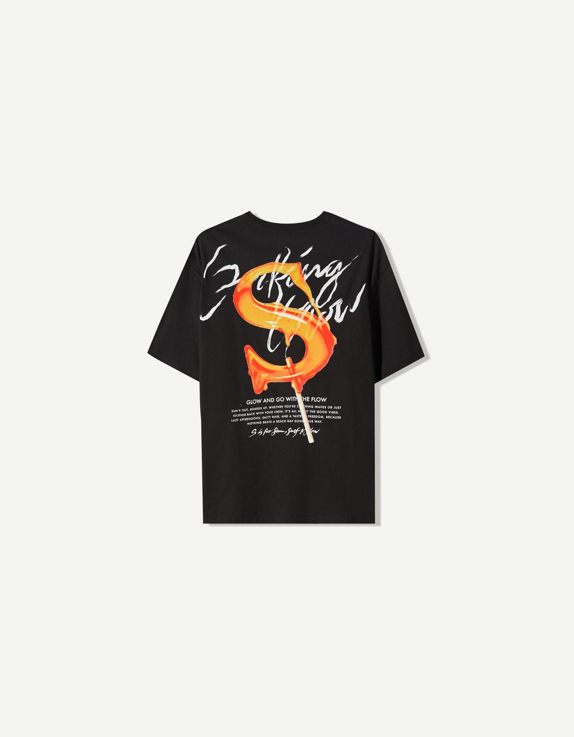 Printed short sleeve oversize T-shirt Product Image