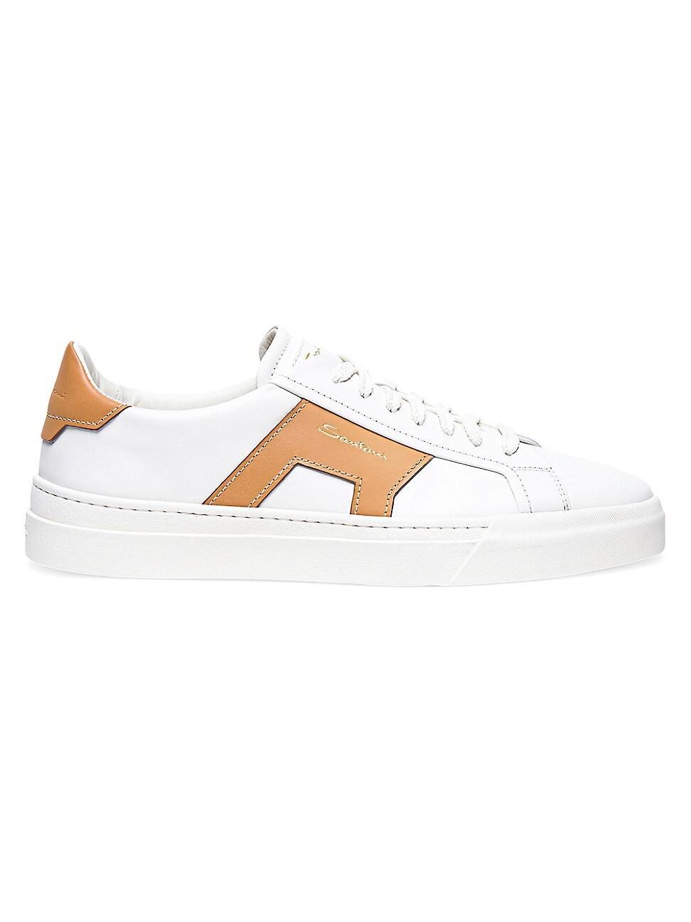 Mens DBS1 Leather Double Buckle Low-Top Sneakers Product Image
