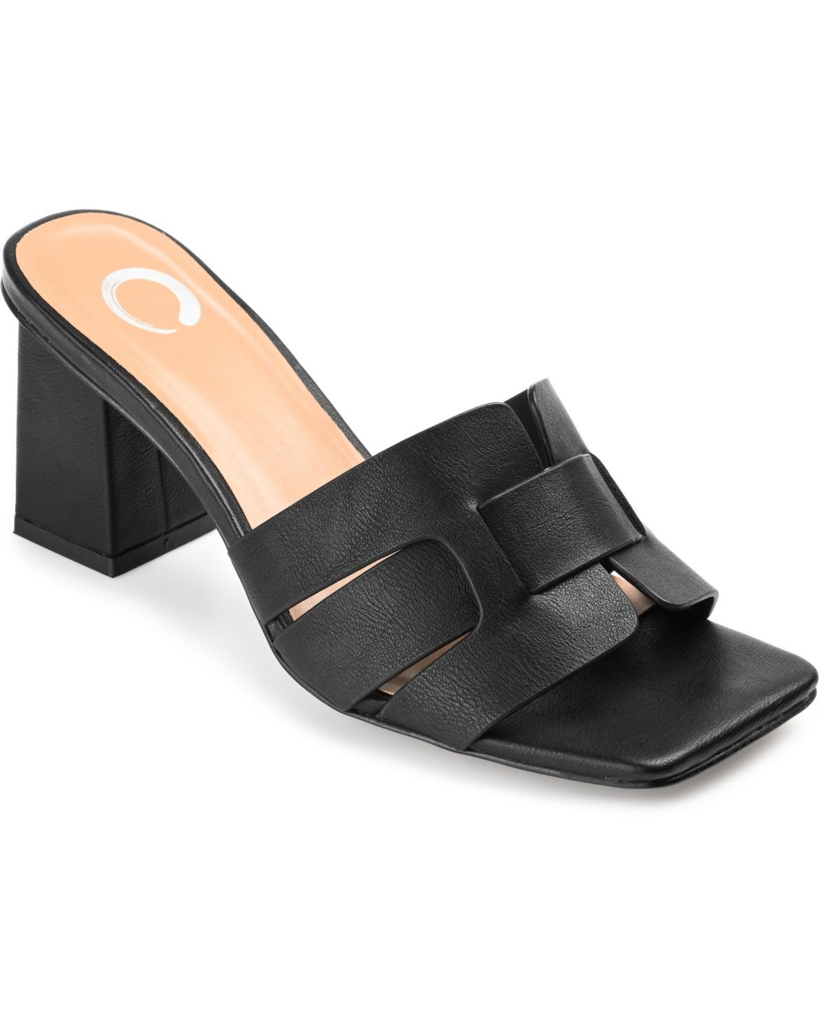 Journee Renatta Women's Tru Comfort Foam™ Block Heel Sandals, Size: 9.5, Brown Product Image
