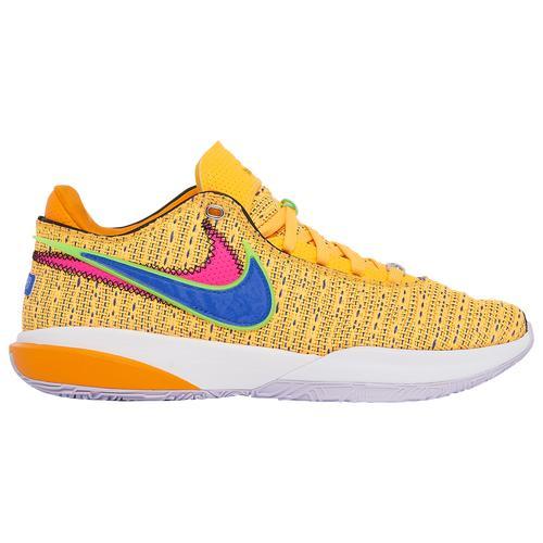Nike Mens Lebron James Nike Lebron XX - Mens Basketball Shoes Black/White/Metallic Gold Product Image